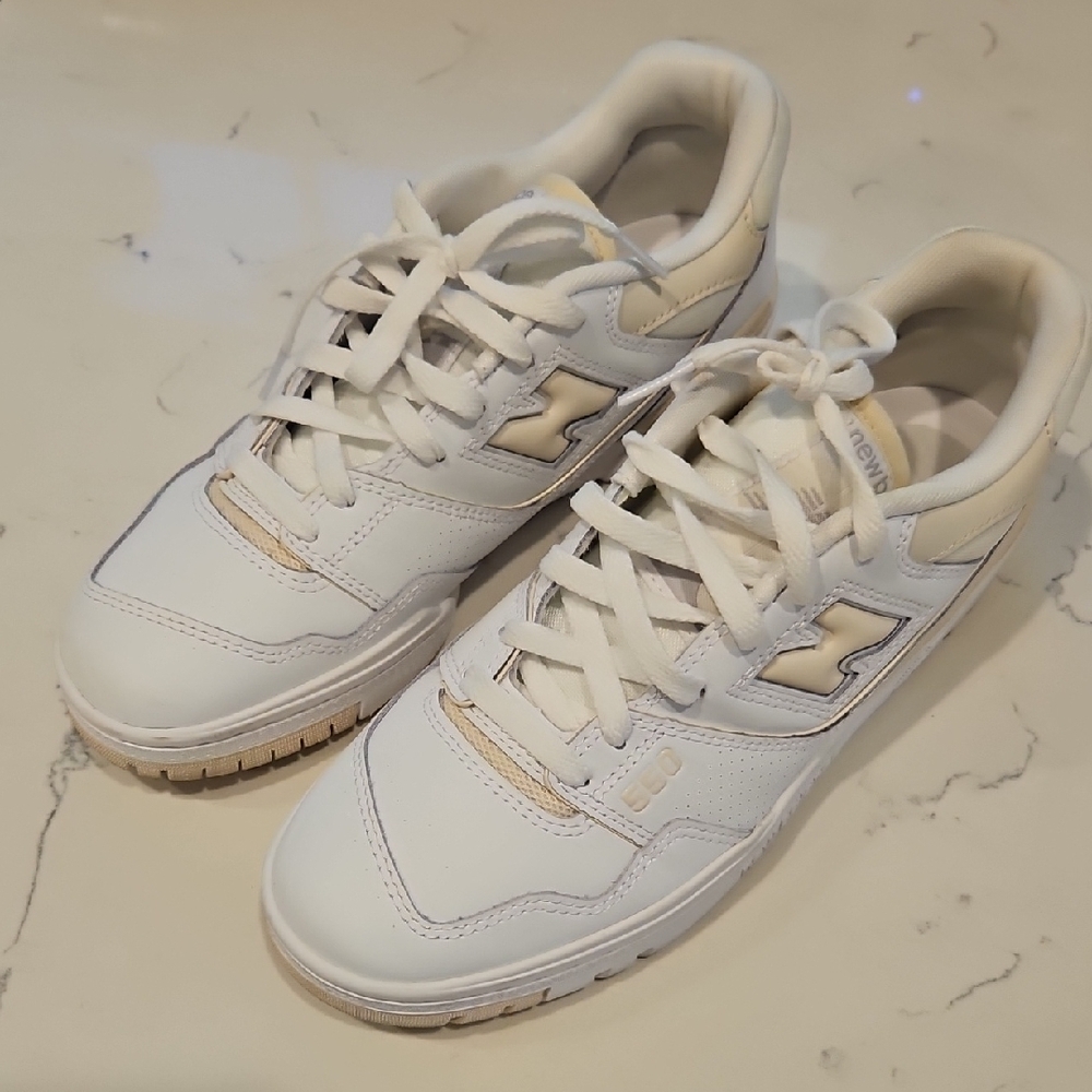 White and Cream Sneakers